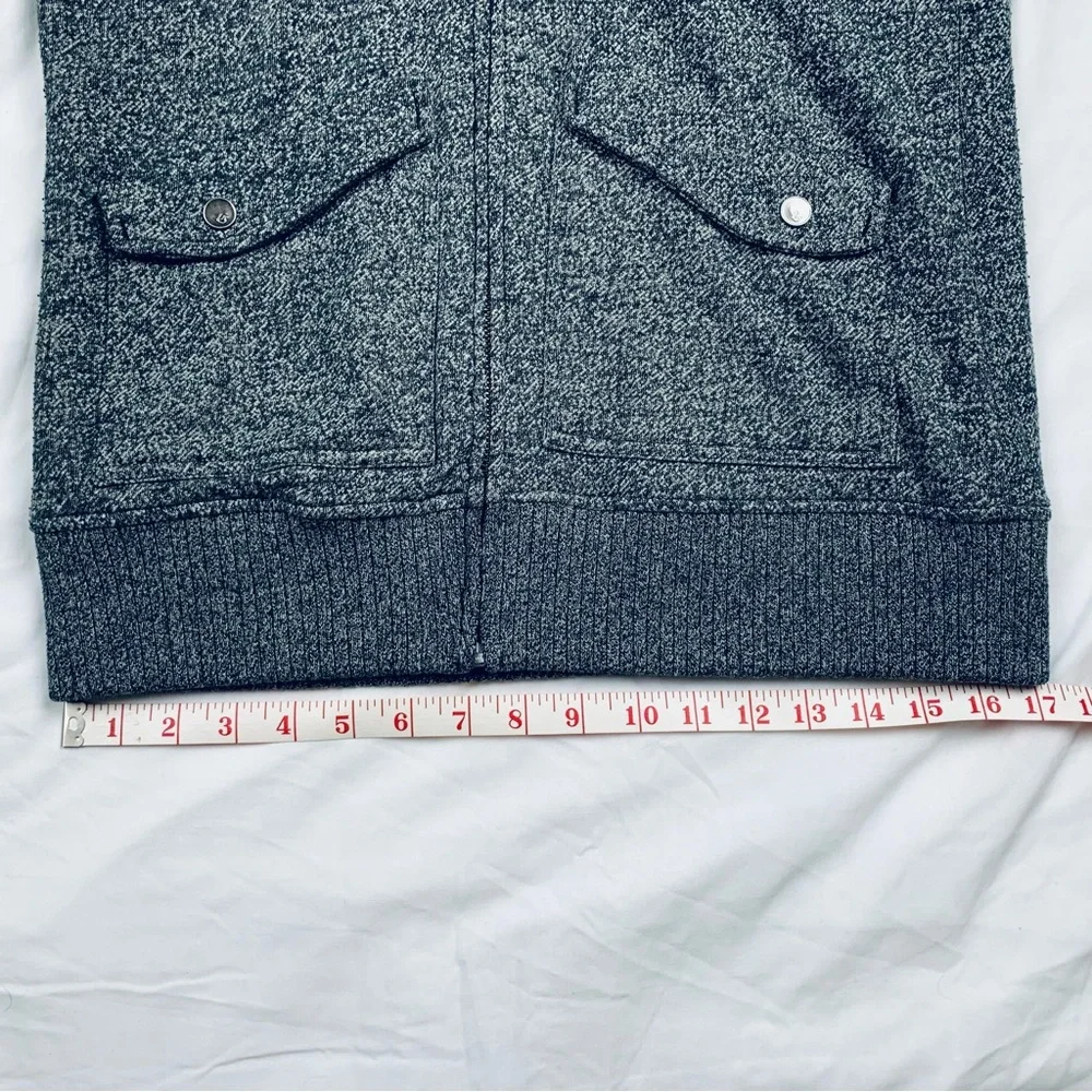 Burton Zip-Up Fleece Hoodie Sweatshirt Gray Medium Jacket Cozy Snowboarding - Picture 10 of 16